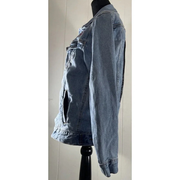 Selena Quintanilla Denim Jacket Size Medium M Pockets Embroidered Name - Picture 9 of 15